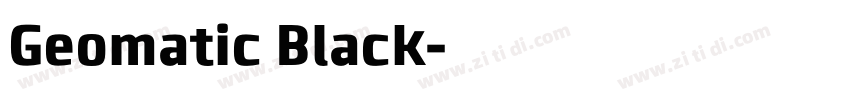 Geomatic Black字体转换